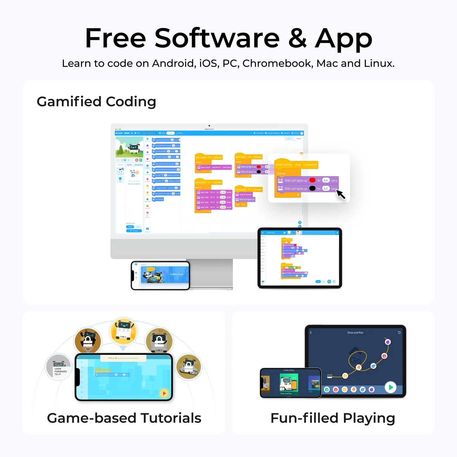 Makeblock Codey Rocky: Smart Robot Toy for Interactive Playing and Learning - Image 4