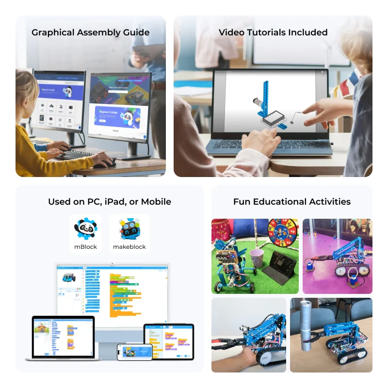 Makeblock mBot Ultimate: 10-in-1 Robot Building Kit for Students - Image 8